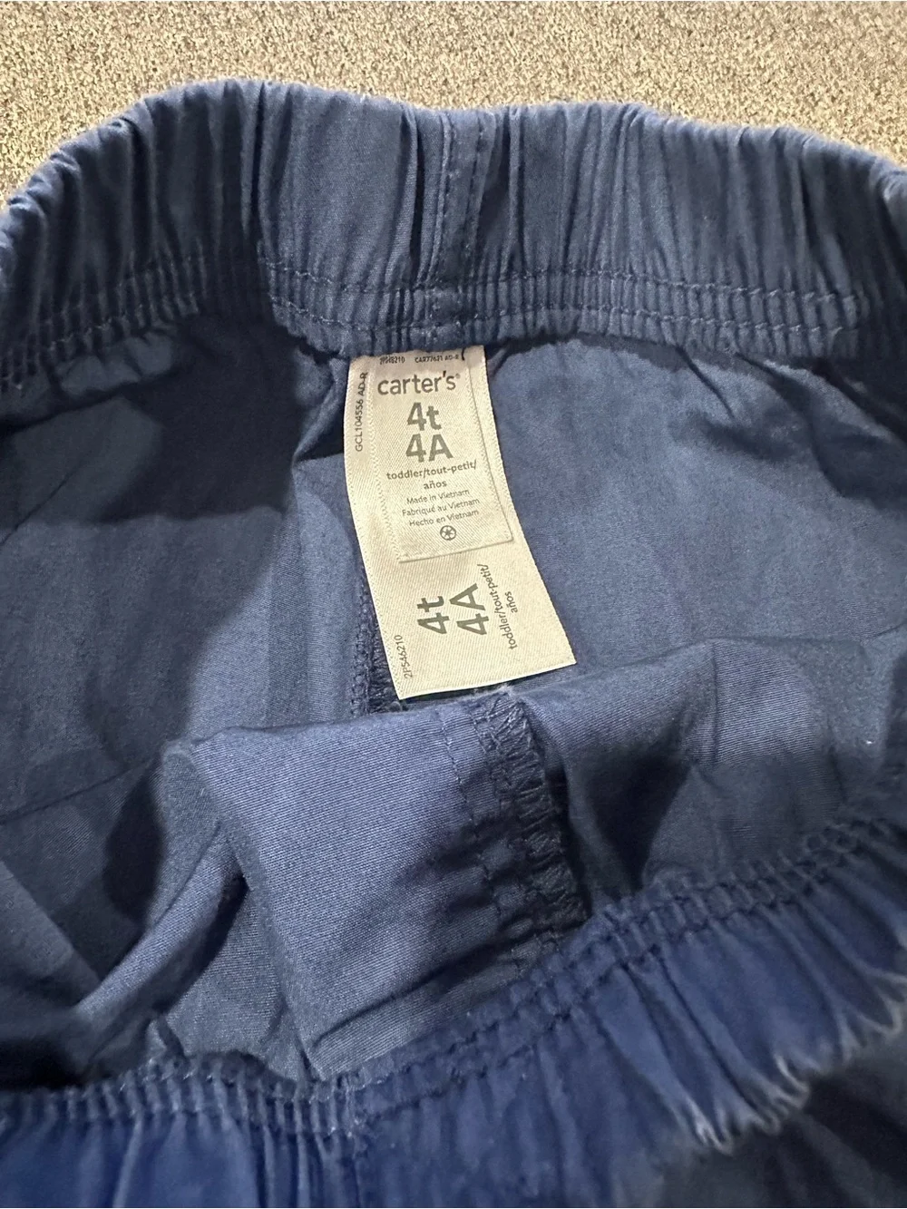 🤑EU Carter's Lightweight Elastic Waist Blue Pants 🤑
